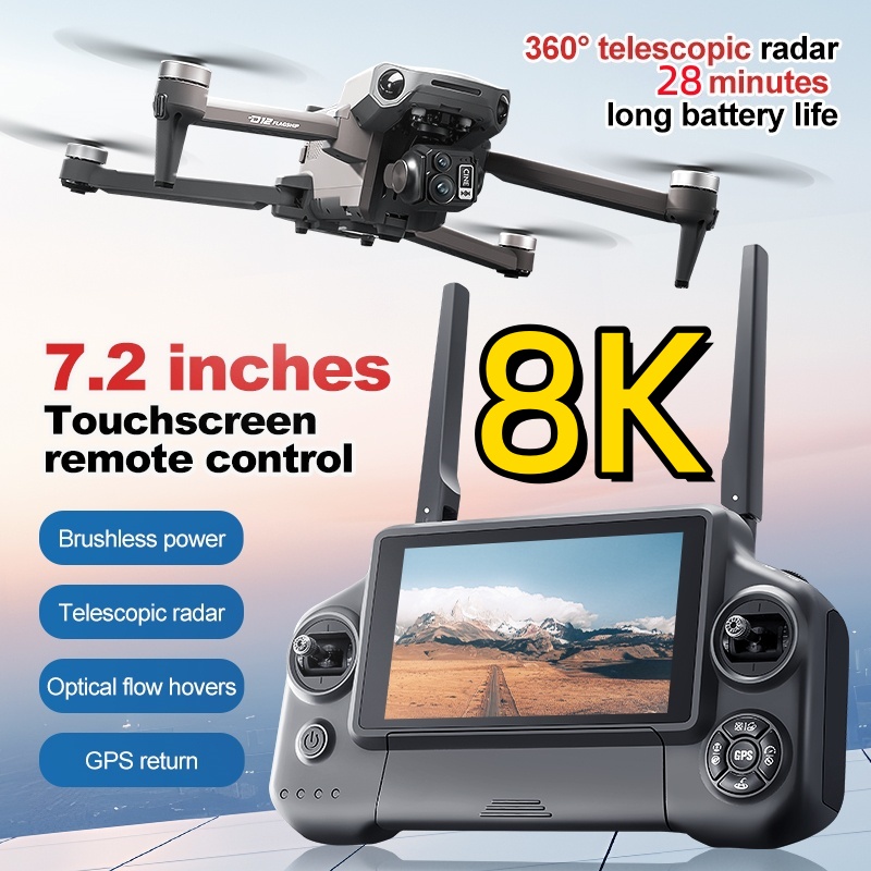 8K 3 Axis Gimbal Brushless 7.2 - Drone Camera Night Vision 评论和价格