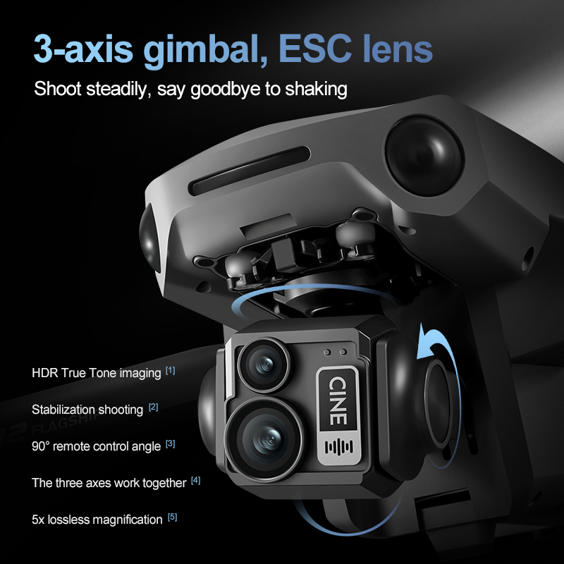 8K 3 Axis Gimbal Brushless 7.2 - Drone Camera Night Vision 评论和价格