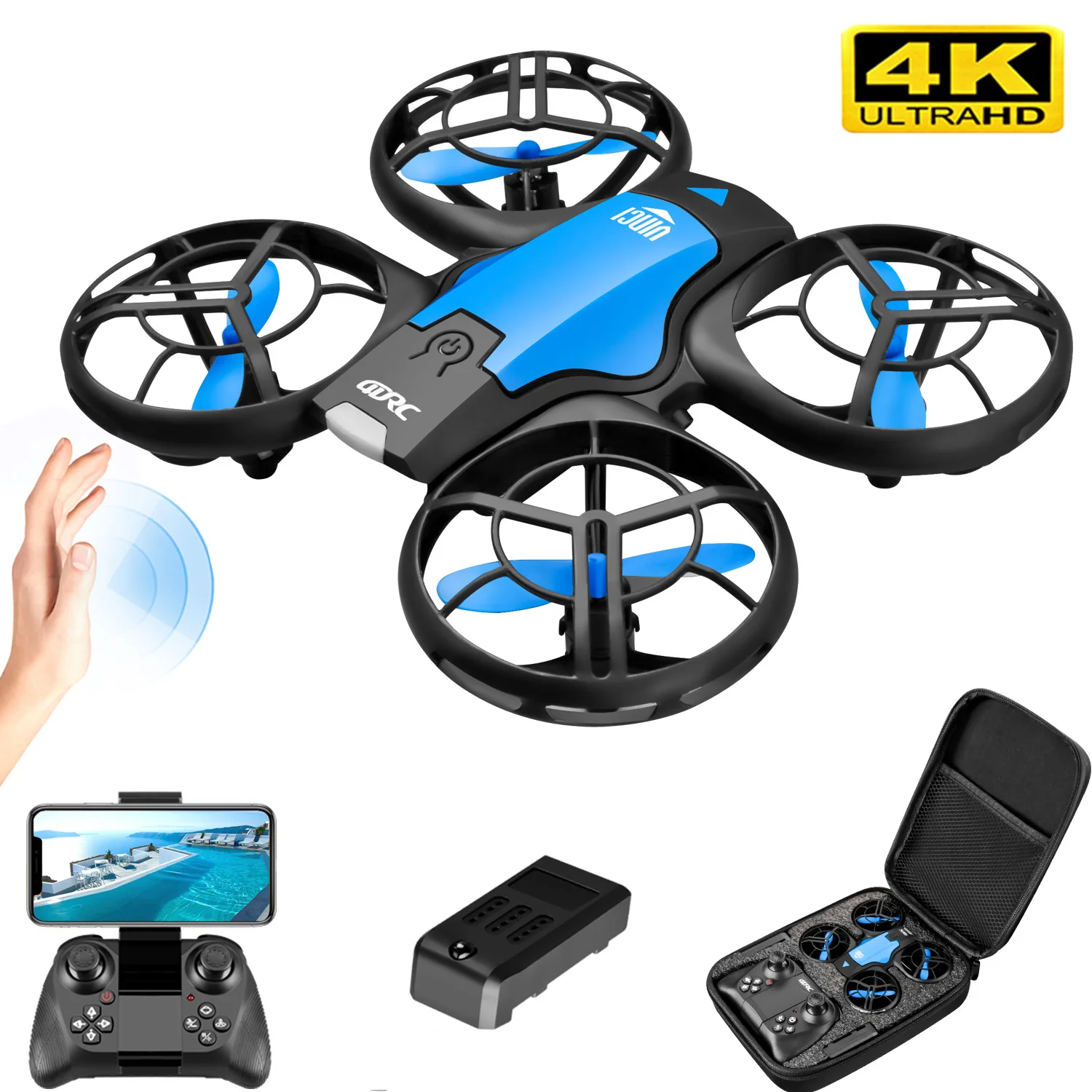 V8 New Mini Drone 4K Professio - Drone Camera Wide Angle 评论和价格