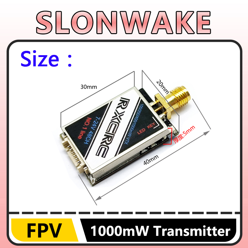 SLONWAKE  5.8G 48CH 1W VTX 100 - Drone Camera Lens 评论和价格