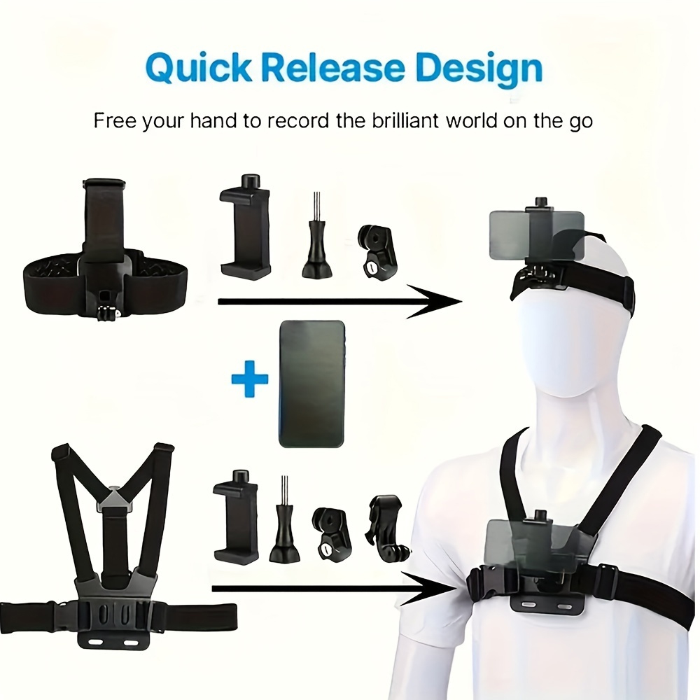 Mobile Phone Head Chest Strap  - Drone Camera Action 评论和价格