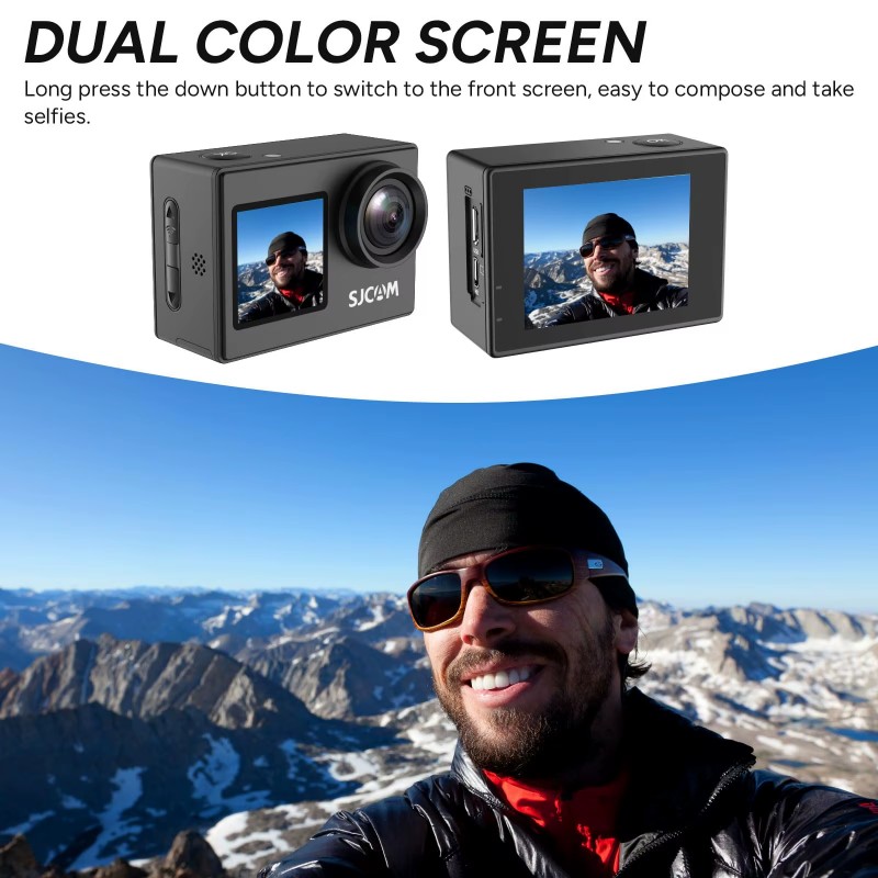 Dual Screen-SJ4000 SJCAM Helme - Drone Camera Action 评论和价格