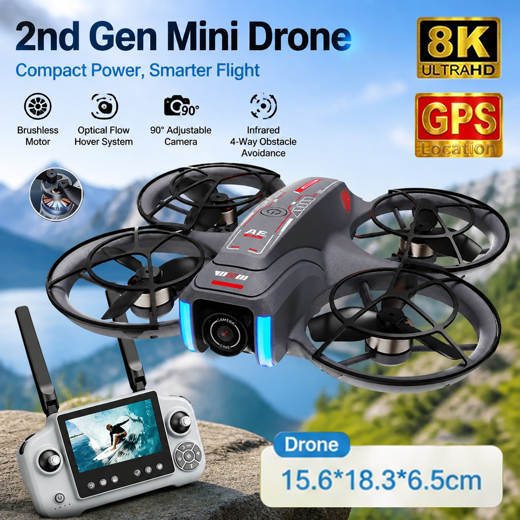 New 2nd AE21 GPS Drone Profess - Drone Camera Night Vision 评论和价格