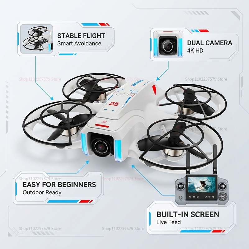 New 2nd AE21 GPS Drone Profess - Drone Camera Night Vision 评论和价格