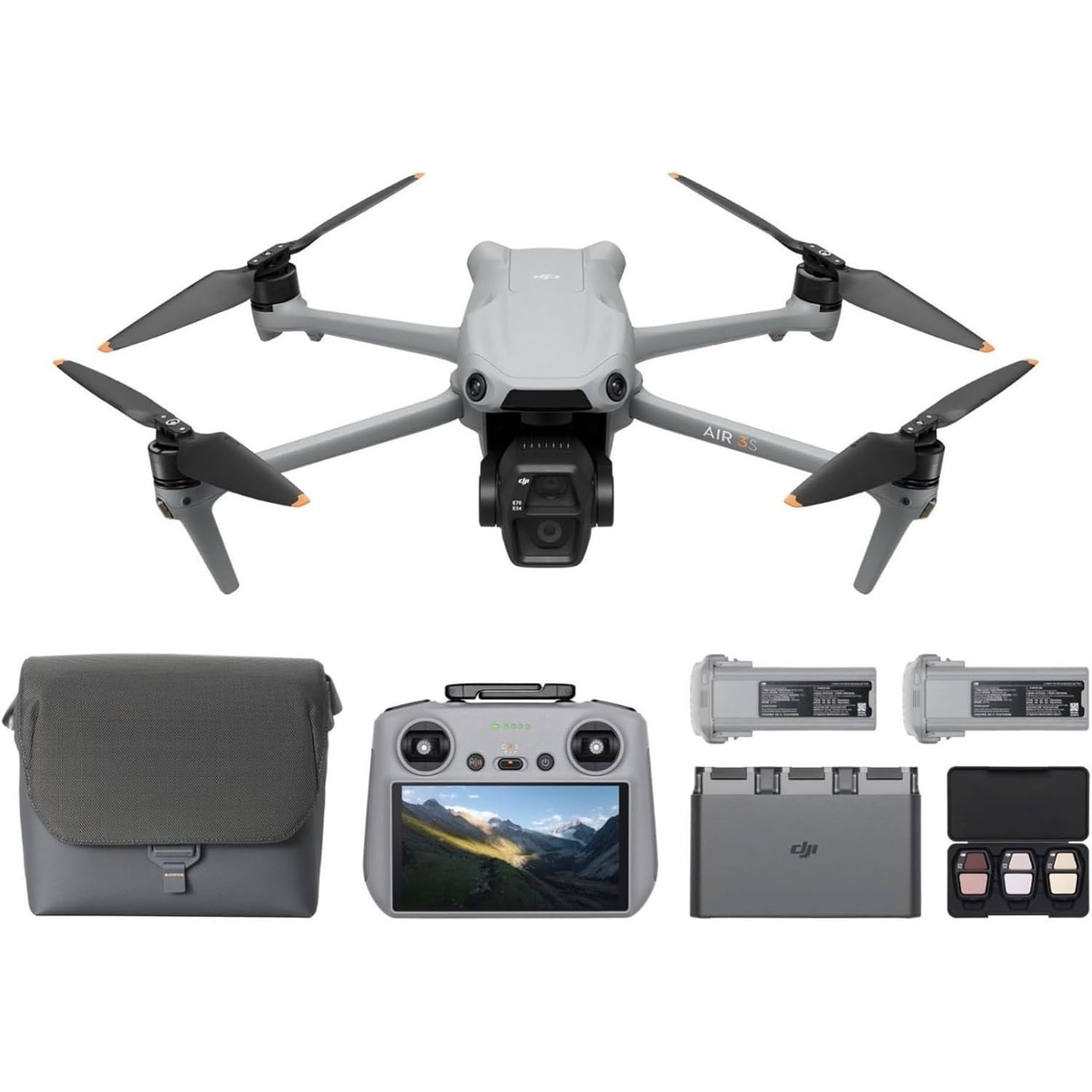 DJI Air 3S Fly More Combo (RC  - Drone Camera Wide Angle 评论和价格