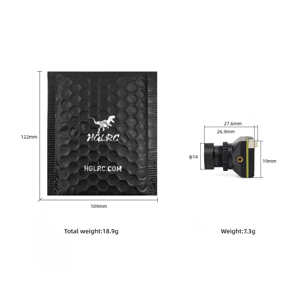 HGLRC L1 FPV Camera 1200TVL HD - Drone Camera Wide Angle 评论和价格